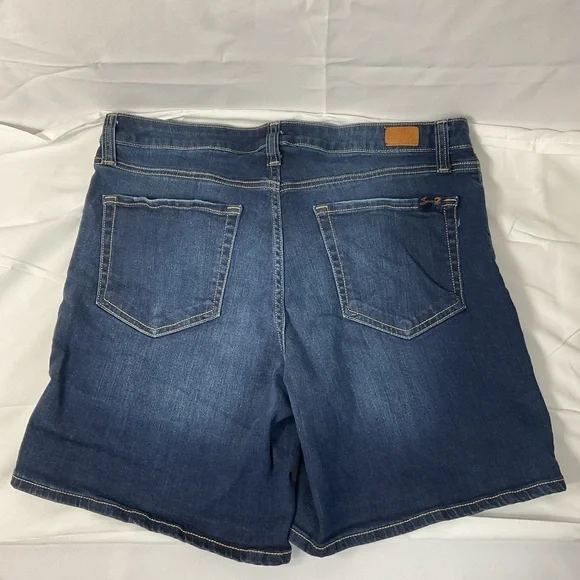 Seven7 Dark Blue Jean Shorts - Picture 5 of 7